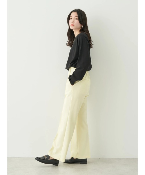 earth music&ecology（アースミュージックアンドエコロジー）の「センターシームパンツ（その他パンツ・レディース・ブルー/ライトイエロー/ブラック/ライトベージュ・S/M）」の20枚目の写真