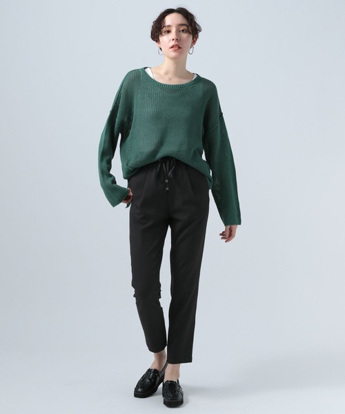 BAYFLOW（ベイフロー）の「RPテーパードロストパンツ（その他パンツ・レディース・ピンク系その他/ライトグレー/ネイビー/ブラック/ブルー・LARGE/X-SMALL/SMALL/MEDIUM）」の9枚目の写真