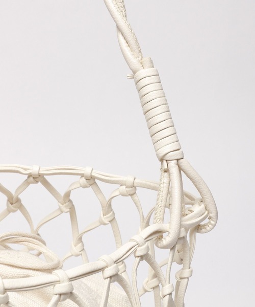 LAKOLE（ラコレ）の「メッシュタテ型ショルダーバッグ / 180313（ショルダーバッグ・レディース・オフホワイト/ブラック/ライトグリーン/シルバー・FREE）」の17枚目の写真