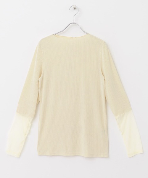 URBAN RESEARCH ROSSO（アーバンリサーチロッソ）の「シアードッキングカットソー（Tシャツ/カットソー・レディース・グリーン/アイボリー・FREE）」の11枚目の写真