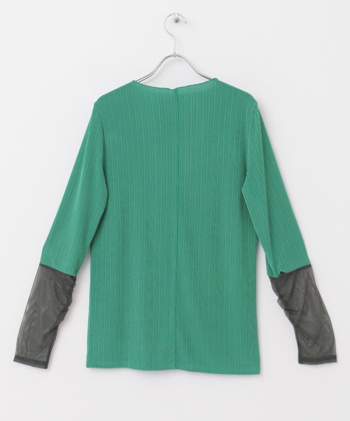 URBAN RESEARCH ROSSO（アーバンリサーチロッソ）の「シアードッキングカットソー（Tシャツ/カットソー・レディース・グリーン/アイボリー・FREE）」の13枚目の写真