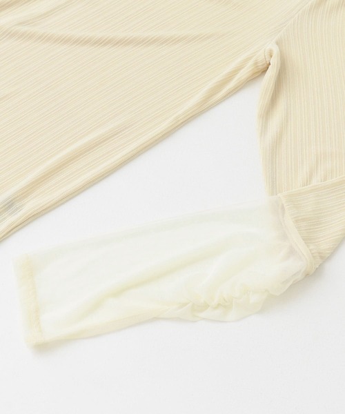 URBAN RESEARCH ROSSO（アーバンリサーチロッソ）の「シアードッキングカットソー（Tシャツ/カットソー・レディース・グリーン/アイボリー・FREE）」の15枚目の写真