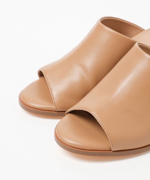 Mazell(マゼル)の「Mazell / サンカクヒールミュール(サンダル・レディース・ピンク/キャメル/クリーム・S/M/L/LL)」の7枚目の写真