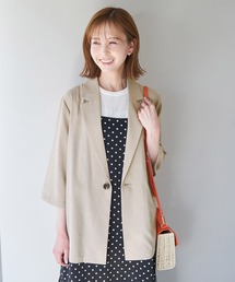 ROPE' PICNIC | セットアップ対応/麻調シアージャケット(テーラードジャケット)