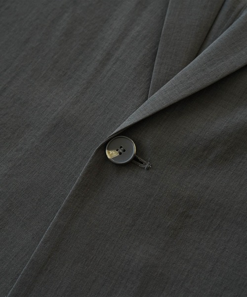 ROPE' PICNIC(ロペピクニック)の「セットアップ対応/麻調シアージャケット(テーラードジャケット・レディース・カーキ/チャコールグレー/ベージュ/ターコイズブルー・38)」の11枚目の写真