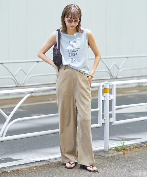 plage（プラージュ）の「●Fibril ルーズ パンツ（スラックス・レディース・ブラック/ベージュ・38/36/34）」の12枚目の写真