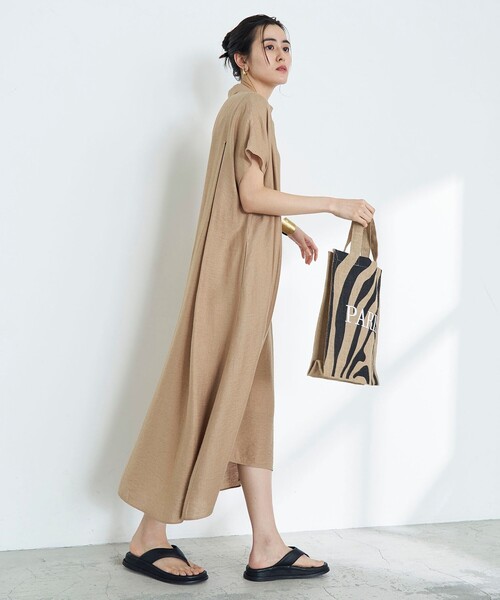 NOLLEY’S（ノーリーズ）の「◇【WEB限定】ジュピタースキッパーAラインワンピース（ワンピース・レディース・ブラック/ブラウン/オリーブ・FREE）」の11枚目の写真