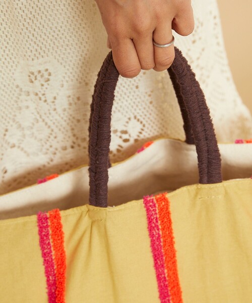 Freada(フリーダ)の「beej/ビージ LoopBIGTOTE/ループビッグトートバッグ(トートバッグ・レディース・ベージュ/ホワイト・ONE SIZE)」の20枚目の写真
