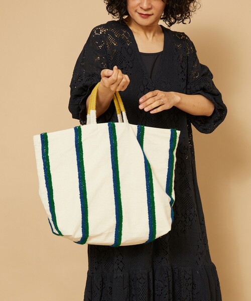 Freada(フリーダ)の「beej/ビージ LoopBIGTOTE/ループビッグトートバッグ(トートバッグ・レディース・ベージュ/ホワイト・ONE SIZE)」の18枚目の写真