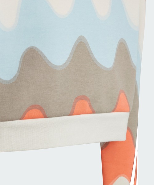 adidas（アディダス）の「マリメッコ 総柄プリント コットン スウェットシャツ / トレーナー / アディダス adidas（スウェット・キッズ・ブラック/ホワイト・130/150/140/160）」の13枚目の写真