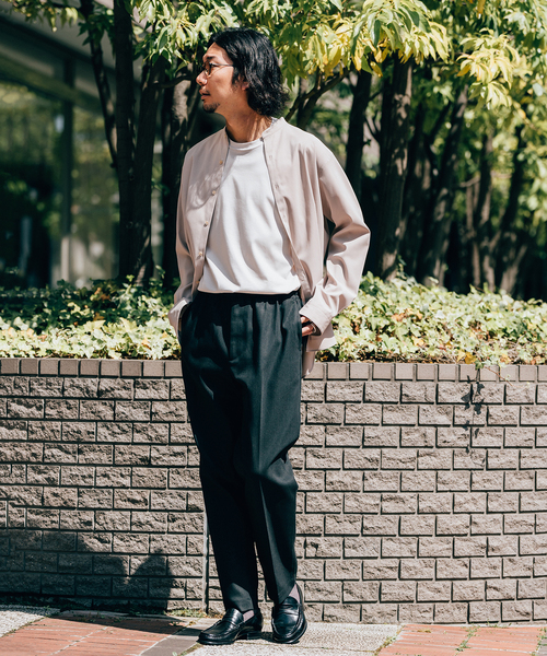 EDIFICE（エディフィス）の「"E"TROUSERS（E-3）SOLOTEX(R) デニム イージースラックス（スラックス・メンズ・ブラック/ネイビー・LARGE/SMALL/MEDIUM）」の4枚目の写真