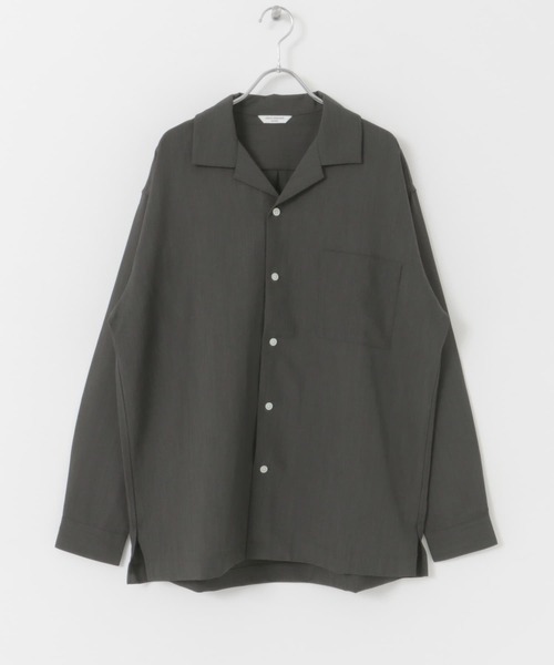 URBAN RESEARCH DOORS（アーバンリサーチドアーズ）の「『吸水速乾』セオアルファオープンカラーロングスリーブシャツ（シャツ/ブラウス・メンズ・オフホワイト/チャコールグレー/モカ・MEDIUM/LARGE）」の21枚目の写真