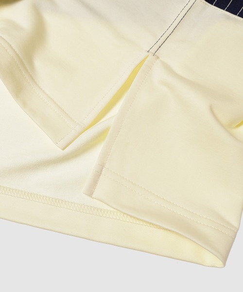 COMME des GARCONS HOMME（コム デ ギャルソン・オム）の「綿天竺ピンストライプ切り替え POCKET TEE（Tシャツ/カットソー・メンズ・ネイビー系・S/M/L）」の4枚目の写真