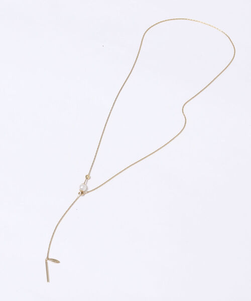 NOLLEY’S Sophi（ノーリーズソフィ）の「スライドパールY字ネックレス（ネックレス・レディース・ゴールド・FREE）」の2枚目の写真