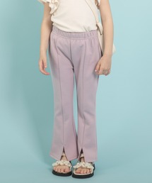 【楽さらストレッチ】ピンタックフロントスリットパンツ