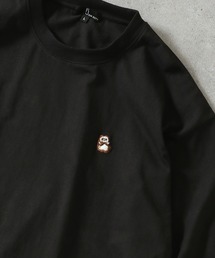 【ZIP FIVE】動物刺繍 ワンポイント 綿100 ビッグシルエット 半袖 Tシャツ ユニセックス