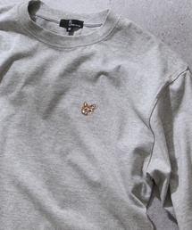 【ZIP FIVE】動物刺繍 ワンポイント 綿100 ビッグシルエット 半袖 Tシャツ ユニセックス