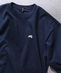 【ZIP FIVE】動物刺繍 ワンポイント 綿100 ビッグシルエット 半袖 Tシャツ ユニセックス