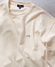 【ZIP FIVE】動物刺繍 ワンポイント 綿100 ビッグシルエット 半袖 Tシャツ ユニセックス