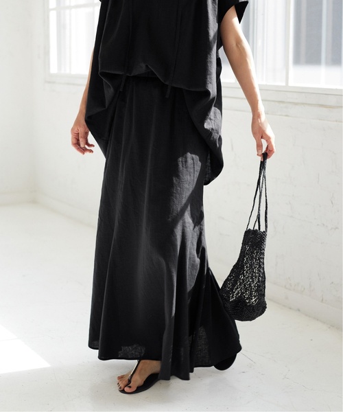 JOURNAL STANDARD relume(ジャーナルスタンダード レリューム)の「《追加》リネンレーヨンマーメイドスカート(スカート・レディース・ブラック/ベージュ・36/38)」の9枚目の写真