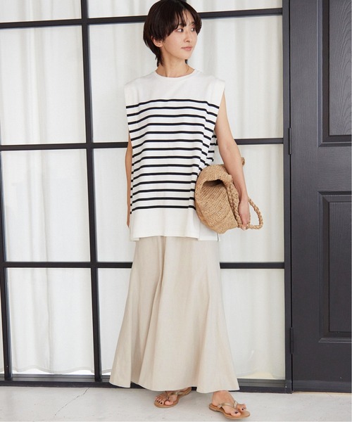 JOURNAL STANDARD relume(ジャーナルスタンダード レリューム)の「《追加》リネンレーヨンマーメイドスカート(スカート・レディース・ブラック/ベージュ・36/38)」の11枚目の写真