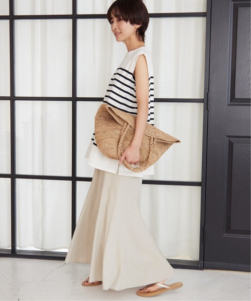 JOURNAL STANDARD relume(ジャーナルスタンダード レリューム)の「《追加》リネンレーヨンマーメイドスカート(スカート・レディース・ブラック/ベージュ・36/38)」の12枚目の写真