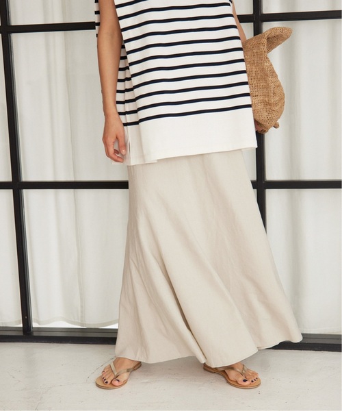 JOURNAL STANDARD relume(ジャーナルスタンダード レリューム)の「《追加》リネンレーヨンマーメイドスカート(スカート・レディース・ブラック/ベージュ・36/38)」の15枚目の写真