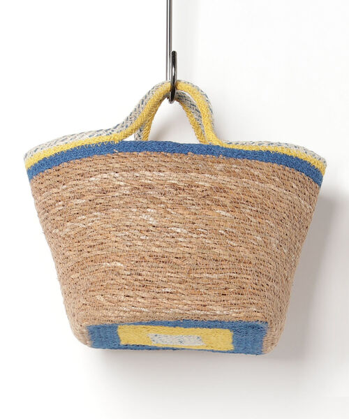 EARTH MADE(アースメイド)の「【EARTH MADE/アースメイド】スクエアボトムバスケット(かごバッグ・レディース・グリーン系その他3/ブルー系その他3・FREE)」の6枚目の写真