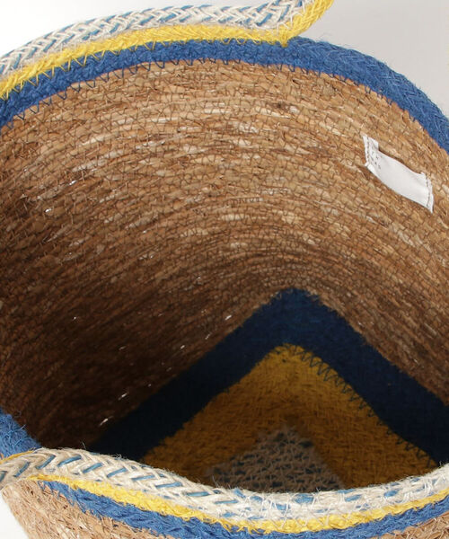 EARTH MADE(アースメイド)の「【EARTH MADE/アースメイド】スクエアボトムバスケット(かごバッグ・レディース・グリーン系その他3/ブルー系その他3・FREE)」の9枚目の写真