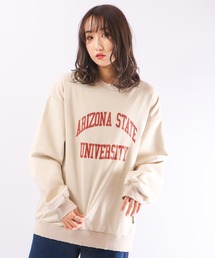 YOUWA（ユーワ）の「POWER TO THE PEOPLE リメイクプリントスウェットトレーナー（スウェット）」