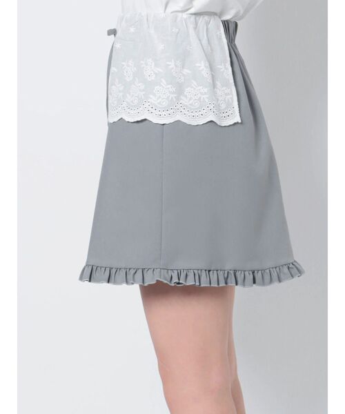 merry jenny（メリージェニー）の「レースフラップミニスカート（スカート・レディース・ブルー/ブラック/アイボリー・FREE）」の8枚目の写真