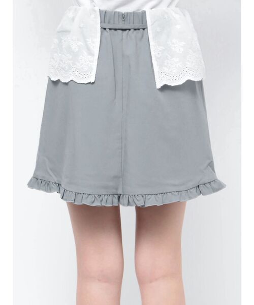 merry jenny（メリージェニー）の「レースフラップミニスカート（スカート・レディース・ブルー/ブラック/アイボリー・FREE）」の9枚目の写真