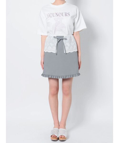 merry jenny（メリージェニー）の「レースフラップミニスカート（スカート・レディース・ブルー/ブラック/アイボリー・FREE）」の13枚目の写真