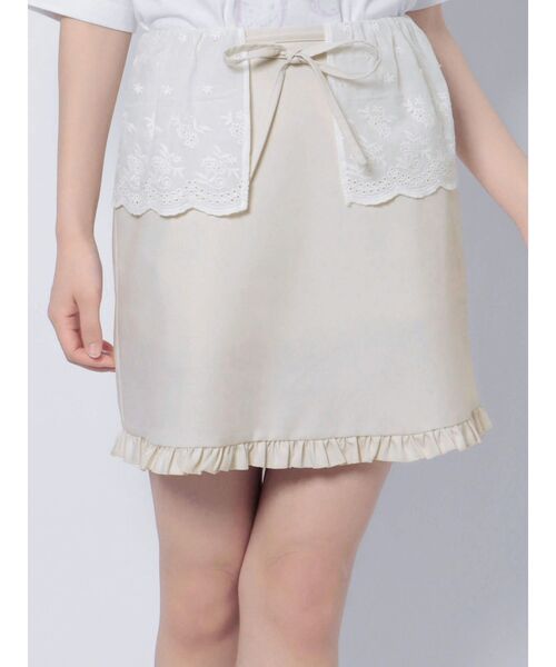 merry jenny（メリージェニー）の「レースフラップミニスカート（スカート・レディース・ブルー/ブラック/アイボリー・FREE）」の17枚目の写真