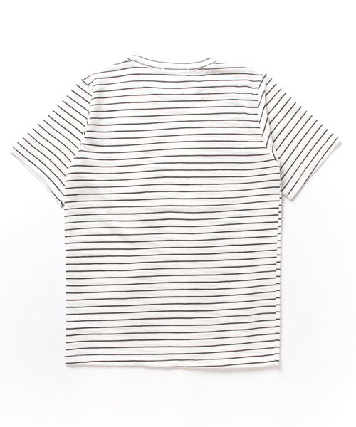 Isn't She?（イズントシー）の「ボーダー刺繍ロゴTシャツ（Tシャツ/カットソー・レディース・ブラック/レッド/ブルー・FREE）」の5枚目の写真