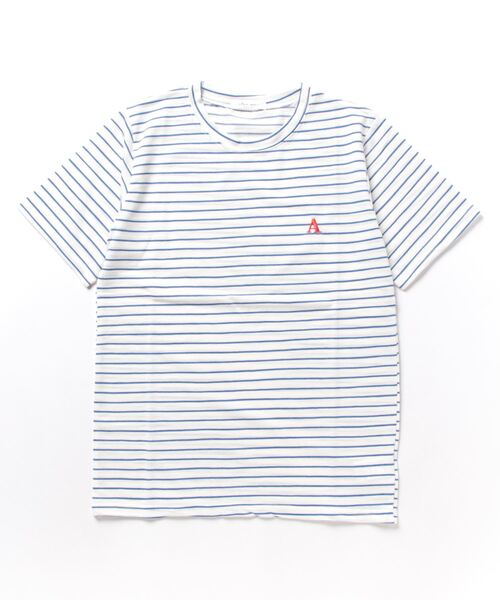 Isn't She?（イズントシー）の「ボーダー刺繍ロゴTシャツ（Tシャツ/カットソー・レディース・ブラック/レッド/ブルー・FREE）」の14枚目の写真