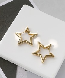 星とハートのワンタッチピアス［large］