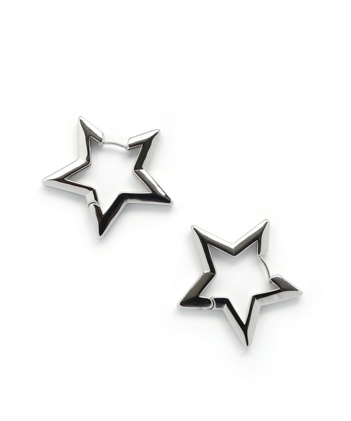 colleca la（コレカラ）の「星とハートのワンタッチピアス［large］（ピアス（両耳用）・レディース・シルバー系1/ゴールド系2/シルバー系2/ゴールド系1・ﾌﾘ-）」の8枚目の写真