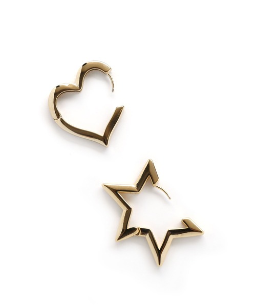 colleca la（コレカラ）の「星とハートのワンタッチピアス［large］（ピアス（両耳用）・レディース・シルバー系1/ゴールド系2/シルバー系2/ゴールド系1・ﾌﾘ-）」の12枚目の写真