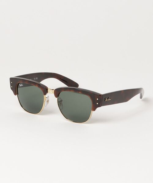 Ray-Ban（レイバン）の「Ray-Ban/レイバン サングラス 紫外線対策  MEGA CLUBMASTER 0RB0316S（サングラス・メンズ・ブラック/ブラック×グリーン・FREE）」の2枚目の写真