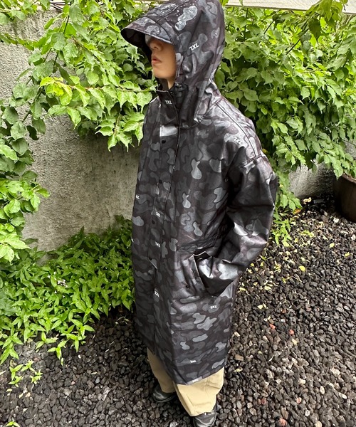 minsobi（ミンソビ）の「3color オーバーサイズレインコート（ナイロンジャケット・メンズ・チェック/ブラック/ベージュ・FREE）」の7枚目の写真
