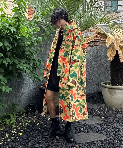 minsobi（ミンソビ）の「3color オーバーサイズレインコート（ナイロンジャケット・メンズ・チェック/ブラック/ベージュ・FREE）」の16枚目の写真