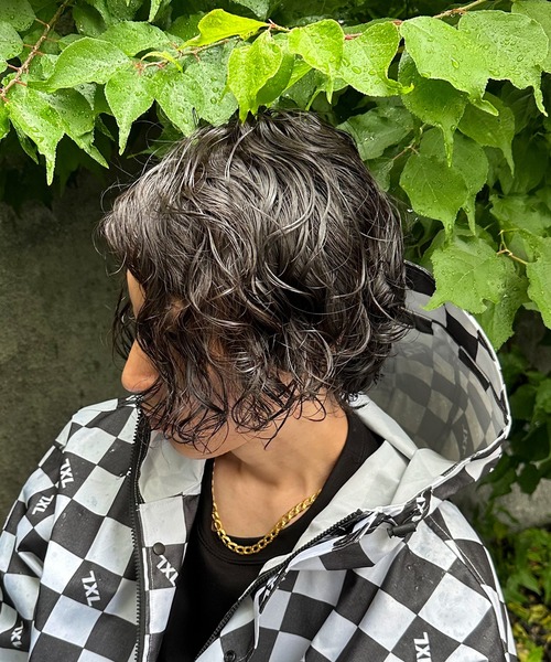 minsobi（ミンソビ）の「3color オーバーサイズレインコート（ナイロンジャケット・メンズ・チェック/ブラック/ベージュ・FREE）」の14枚目の写真