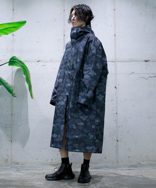 minsobi（ミンソビ）の「3color オーバーサイズレインコート（ナイロンジャケット・メンズ・チェック/ブラック/ベージュ・FREE）」の22枚目の写真