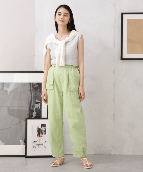 LB.04/前後2way多ボタンノースリーブニット