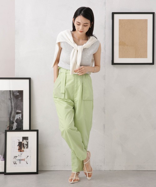 LB.04/前後2way多ボタンノースリーブニット