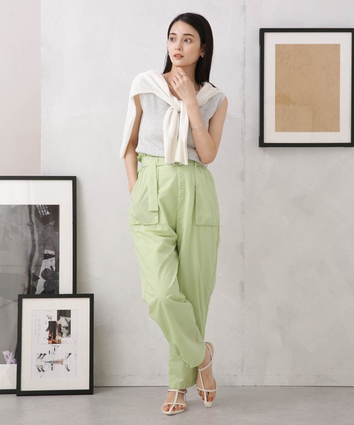 LB.04/前後2way多ボタンノースリーブニット