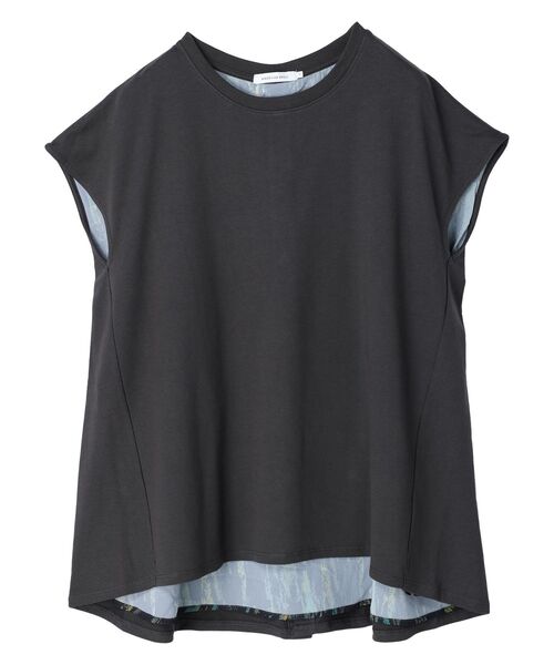 AMERICAN HOLIC（アメリカンホリック）の「バック異素材ドットボタンカットプルオーバー（Tシャツ/カットソー・レディース・チャコールグレー/グレイッシュベージュ/オフホワイト・L/M）」の22枚目の写真