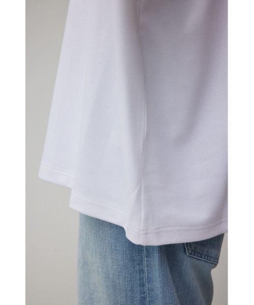 AZUL by moussy(アズールバイマウジー)の「BI-COLOR BIAS TOPS/バイカラーバイアストップス(Tシャツ/カットソー・メンズ・ホワイト系その他/ブラック系その他/ブルー系その他2・FREE)」の13枚目の写真