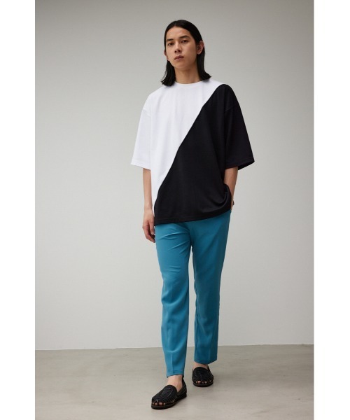 AZUL by moussy(アズールバイマウジー)の「BI-COLOR BIAS TOPS/バイカラーバイアストップス(Tシャツ/カットソー・メンズ・ホワイト系その他/ブラック系その他/ブルー系その他2・FREE)」の17枚目の写真